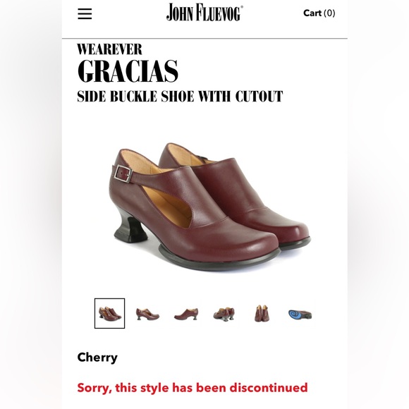 John Fluevog | Wearever Gracias side buckle shoe with cutout - Picture 3 of 17